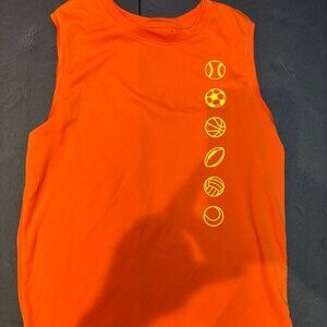 Boys’ Orange Dri-Fit Tank Top – Sports Design, Size XL, All in Motion